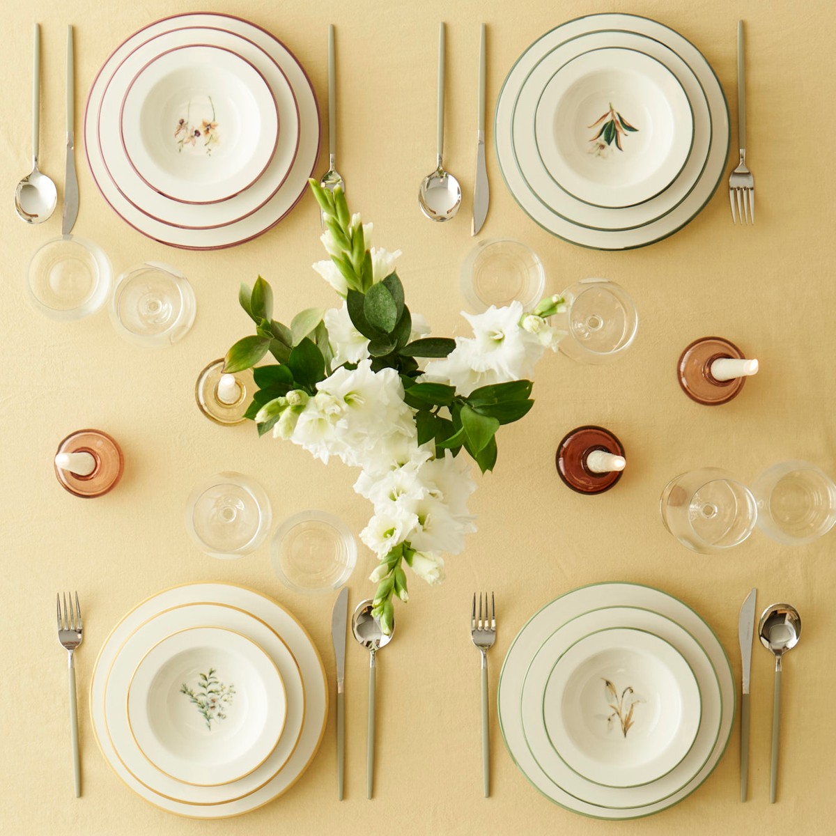 110001131173019.jpg Bella Maison Garden Stoneware 12 Parça 4 Kişilik Yemek Takımı Mix - Görsel 1