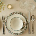 Bella Maison Vintage Porselen 24 Parça 6 Kişilik Yemek Takımı Mavi