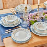 Bella Maison Mabel Stoneware 24 Parça 6 Kişilik Yemek Takımı Mavi