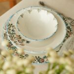 Bella Maison Vintage Porselen 24 Parça 6 Kişilik Yemek Takımı Mavi - Görsel 4