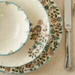 Bella Maison Vintage Porselen 24 Parça 6 Kişilik Yemek Takımı Mavi - Görsel 5