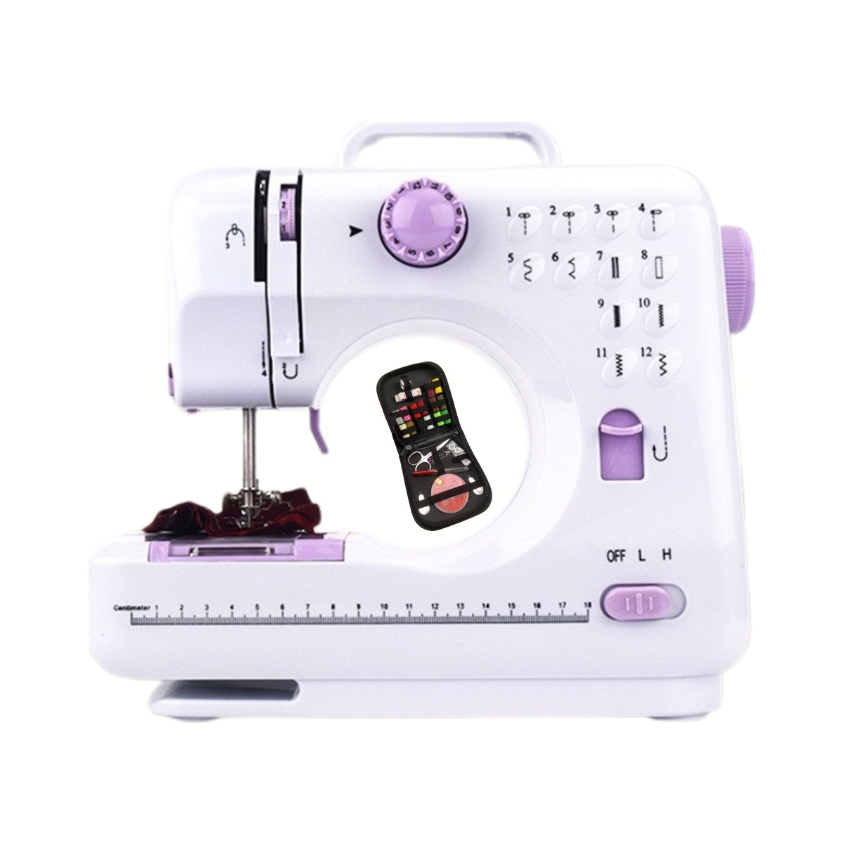 110001131492194.jpg Post Alley Çok Fonksiyonlu 12 Fonksiyonlu Profesyonel Dikiş Makinesi Dikiş Çantalı - Görsel 1