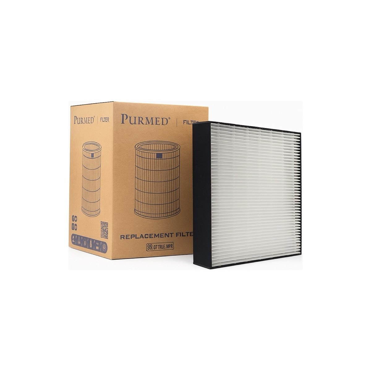 110001131648949.jpg Purmed Daikin MC40 - MC50 - MCK55 Hava Temizleyici Uyumlu Hepa + Karbon Filtre - Görsel 1