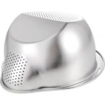 Marsilyan  Inox Süzgeç Pirinç Makarna Salata Süzgeci 304 Paslanmaz Çelik 2 Adet - Görsel 3