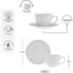 Karaca Lisa 6 Kişilik Kahve Fincanı 90 ml - Görsel 2