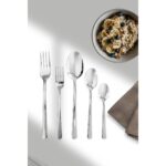 Lugga Defne Yemek - Tatlı Çatal Kaşık ve Çay Kaşık Takımı 6 Kişilik 30 Parça Beyaz Kutu