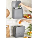 Kandiller Fonksiyonel Kapaklı Çöp Kovası - Görsel 4