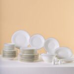 Karaca Fine Pearl Fame 55 Parça 12 Kişilik Yemek Takımı Platin