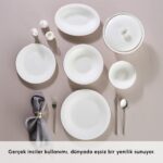 Karaca Fine Pearl Fame 55 Parça 12 Kişilik Yemek Takımı Platin - Görsel 4