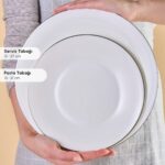 Karaca Fine Pearl Fame 55 Parça 12 Kişilik Yemek Takımı Platin - Görsel 5