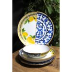 Fermato 24 Parça 6 Kişilik Porselen Yemek Takımı Lemone Serisi - Görsel 2