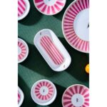 Acar Birdie 6 Kişilik 21 Parça Desenli Pembe Seramik Kahvaltı Takımı - Görsel 3