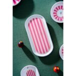 Acar Birdie 6 Kişilik 21 Parça Desenli Pembe Seramik Kahvaltı Takımı - Görsel 4