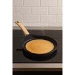 YUNUSOĞLU HOME Siyah Granit Krep Tavası 24 cm – Yanmaz Yapışmaz Yüzeyli, Ergonomik Saplı Döküm Krep Tava - Görsel 2