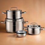 Karaca Burgaz 8 Parça Çelik Tencere Seti