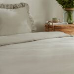 Karaca Home Pure Ruffle %100 Pamuk Çift Kişilik Nevresim Takımı Adaçayı - Görsel 5