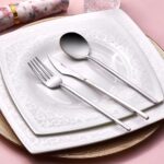 Karaca Premium Fortuna Platin 12 Kişilik 84 Parça Çatal Kaşık Bıçak Takımı - Görsel 2