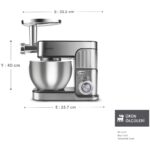 Karaca Inoxchef Pro Hamur Yoğurma Makinesi 1300W 7L - Görsel 2