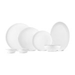 Karaca Red Carpet Collection Stream Bone Merope 53 Parça 12 Kişilik Yemek Takımı Platin - Görsel 2