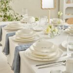 Karaca Red Carpet Collection Stream Bone Merope 53 Parça 12 Kişilik Yemek Takımı Platin - Görsel 3