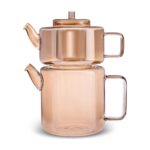 Karaca Flat Borosilikat Cam Çaydanlık Amber - Görsel 2