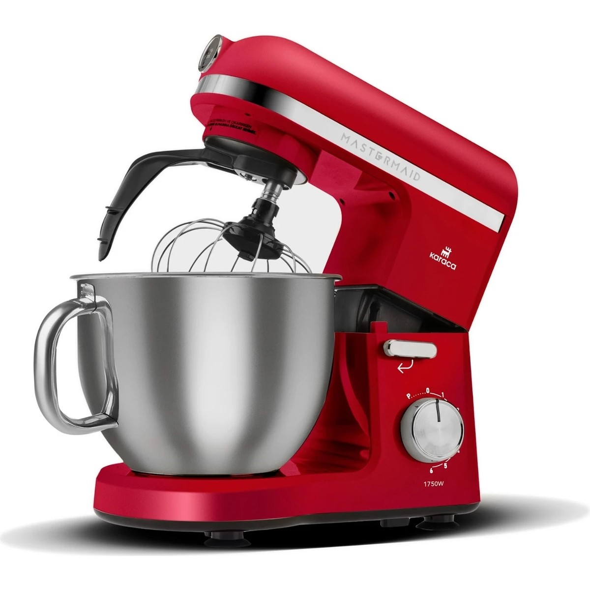 110001141664802.jpg Karaca Mastermaid Chef Pro Çift Kollu Hamur Yoğurma Makinesi Imperial Red 1750W 5L - Görsel 1