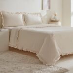 Karaca Home Pure Ruffle %100 Pamuk Çift Kişilik Nevresim Takımı Ekru - Görsel 2