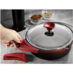 Aryıldız Flipper Döküm Kırmızı Siyah 9 Parça Tencere Takımı - Görsel 2