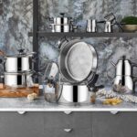 Aryıldız King İdeal 20 Parça Cam Kapak Çelik Çeyiz Seti - Siyah