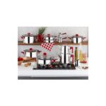 Aryıldız Flamingo Cam İdeal 20 Parça Tencere Seti - Rose