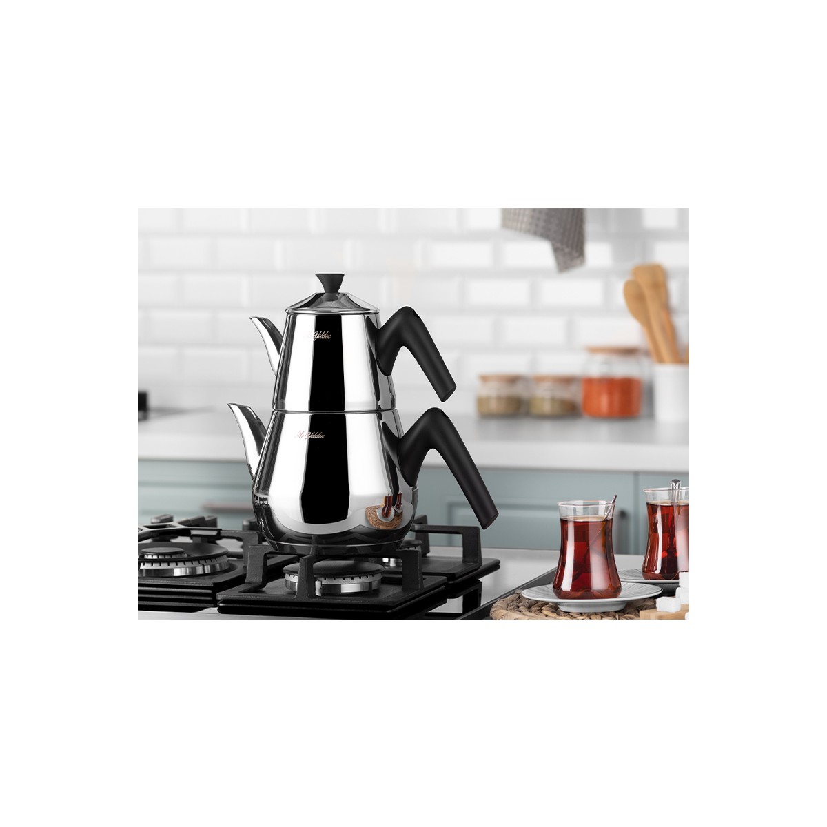 110001141712671.jpg Aryıldız Optimal Orta Boy Çaydanlık Takımı - Görsel 1