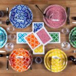 Aryıldız 24 Parça 6 Kişilik Beyaz Desenli Porselen Yemek Takımı