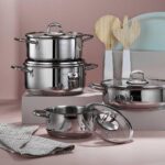 Aryıldız Aria 8 Parça Çelik Tencere Seti