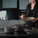 Jumbo Stone 4'lü Granit Tencere Seti – Greblon 3 Kat Kaplama, Ergonomik Ahşap Saplı, Kolay Temizlenen Farklı Ebatlar - Görsel 2