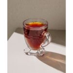 Madame Coco Abeille 4'lü Çay Fincanı - Şeffaf - 170 ml - Görsel 2