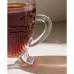 Madame Coco Abeille 4'lü Çay Fincanı - Şeffaf - 170 ml - Görsel 3