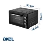 Akel AF380L Lambalı, Termostatlı, Saatli 38 Litre Midi Fırın - Görsel 5