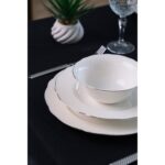 Tabak Evi Porselen Ilay Yemek Takımı Platin Yaldızlı 6 Kişilik 24 Parça - Görsel 4