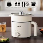 Mioji Mio EP35 600W 1.8L Çok Fonksiyonlu Buharlı ve Yağda Pişirme Özellikli Elektrikli Pişirici - Beyaz