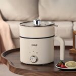 Mioji Mio EP35 600W 1.8L Çok Fonksiyonlu Buharlı ve Yağda Pişirme Özellikli Elektrikli Pişirici - Beyaz - Görsel 4