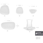 Karaca Cliff 26 Parça 6 Kişilik Porselen Kahvaltı Servis Seti - Görsel 2