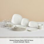 Karaca Cliff 26 Parça 6 Kişilik Porselen Kahvaltı Servis Seti - Görsel 3