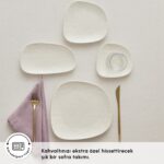 Karaca Cliff 26 Parça 6 Kişilik Porselen Kahvaltı Servis Seti - Görsel 4