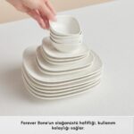 Karaca Cliff 26 Parça 6 Kişilik Porselen Kahvaltı Servis Seti - Görsel 5