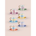 The Mia La Dolce Vita Türk Kahvesi Fincan Takımı 6 Kişilik - Görsel 4