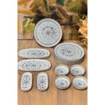 iselahome Serefina 6 Kişilik 14 Parça Porselen Kahvaltı Takımı & Kahvaltı Seti