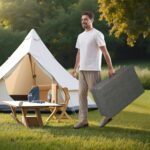 Haegs Katlanır Yatak, Kamp Yatağı, Kamp Yatak Matı, Çocuk Yatağı, 22 Dens - 155X65X10 cm - Gri - Görsel 3