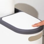 Porsima M-325 Çöp Kutusu Banyo Mutfak Çöp Kovası Kapaklı Banyo Çöp Kovası 10LT - Görsel 4