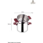 Amboss Cook Master 7 Parça Çok Fonksiyonlu Paslanmaz Çelik Buharlı Düdüklü Tencere Seti - Görsel 4