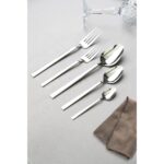 Lugga Doğa Yemek - Tatlı Çatal Kaşık ve Çay Kaşık Takımı 12 Kişilik 60 Parça